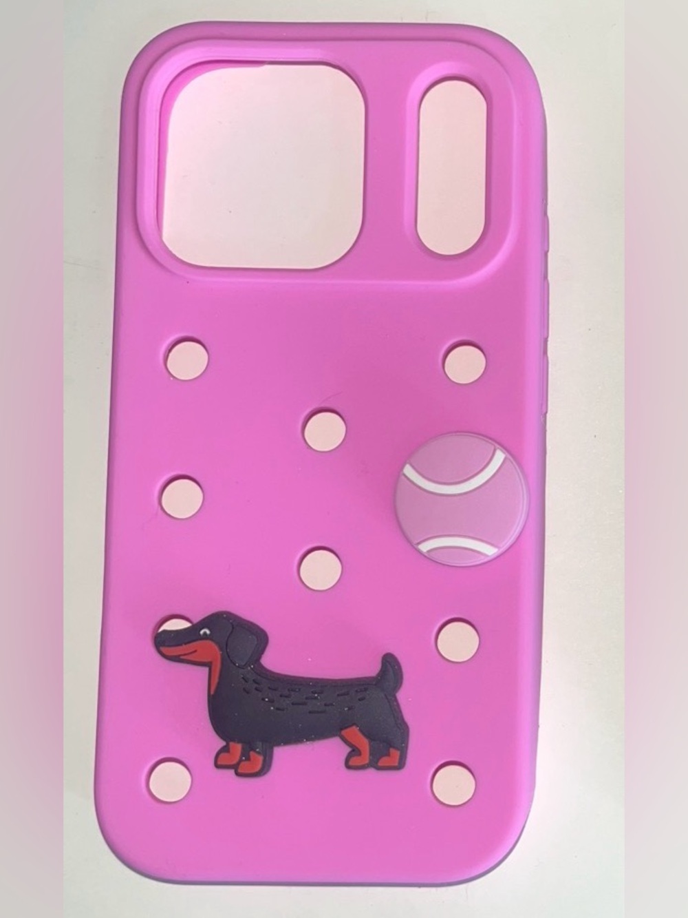 Silicone iPhone case for 16 or 17, Pro and Max in pink or navy - Picture 5 of 8